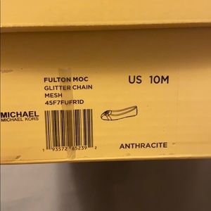 Michael Kors silver ballet flats